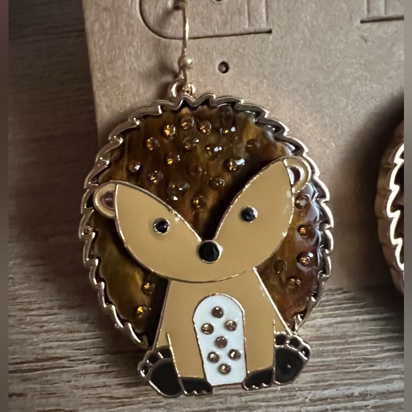 Hedgehog Earrings - Picture 5 of 5